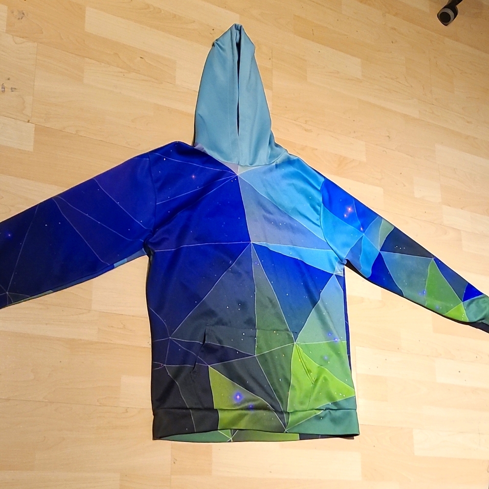 Fractal print hoodie